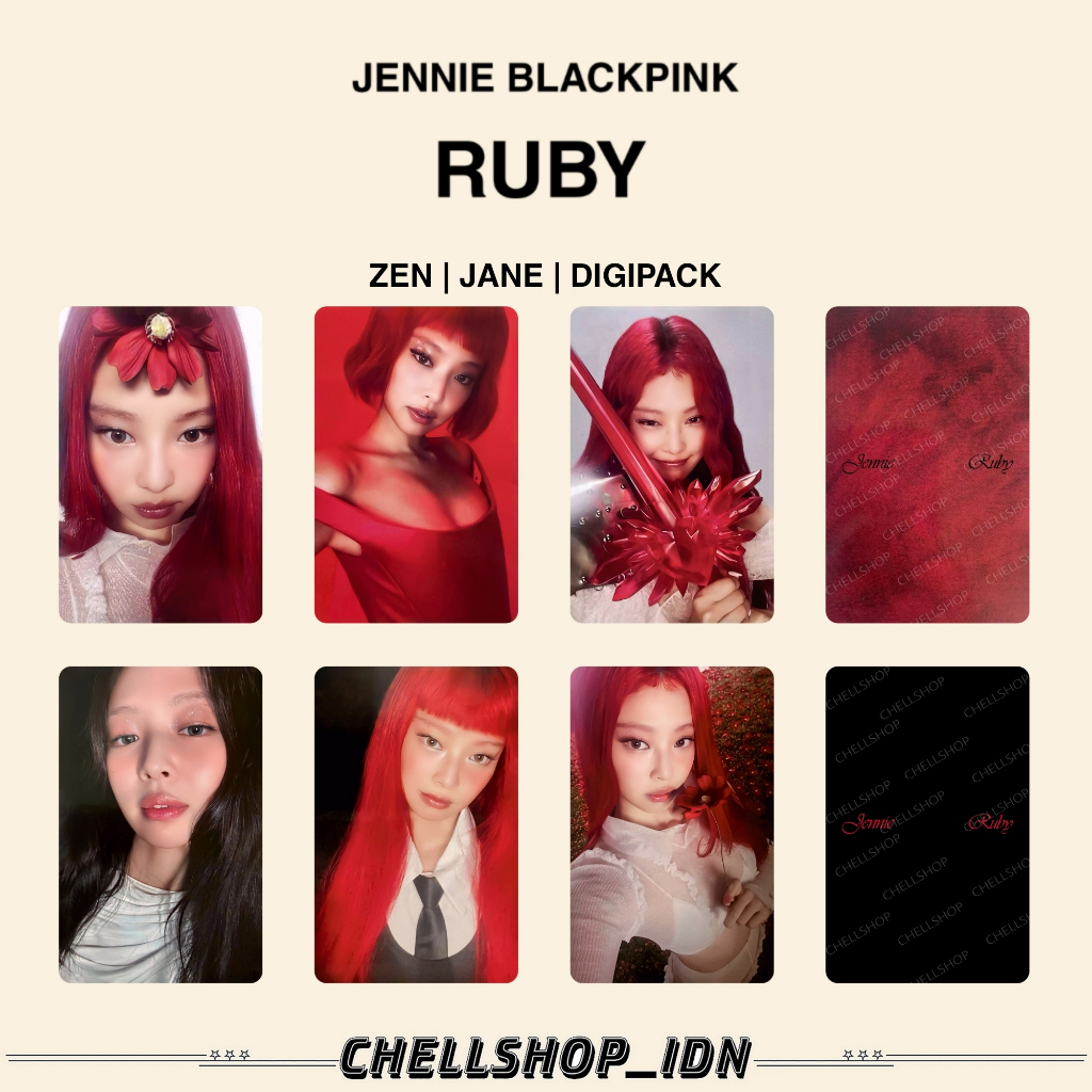 PHOTOCARD [BLACKPINK] JENNIE RUBY