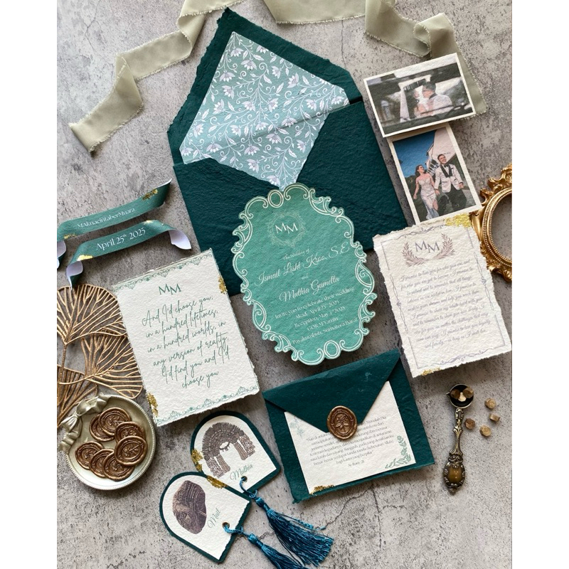

Keepsake Wedding Emerald Green Classic Amplop a5