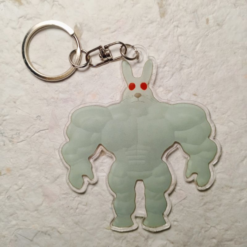 ganci Easter Bunny Dead Rails keychain gantungan kunci Easter Bunny Dead Rails