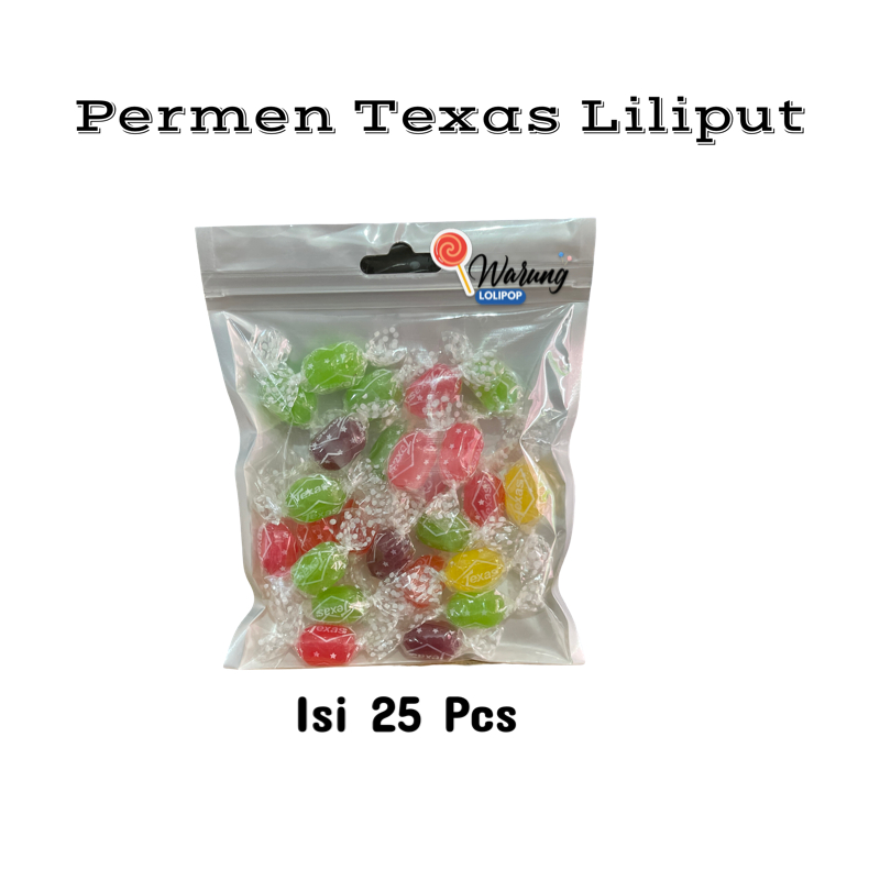 

Permen Texas Liliput isi 25 Buah Rasa Buah by Warung Lolipop