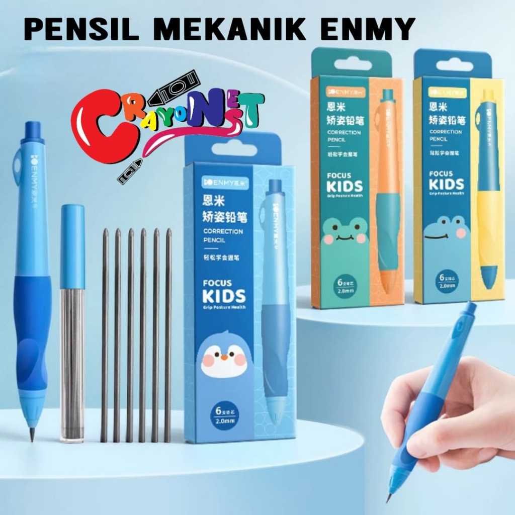 

ENMY Mechanical Pencil 2.0 Mm Pensil Mekanik 2b Ujung Besar