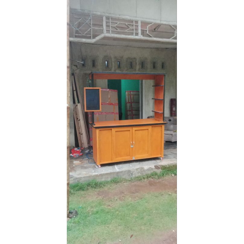 Booth portable lipat/ Booth angkringan/ Booth es minuman kopi/ booth dimsum/ meja jualan/ booth stan