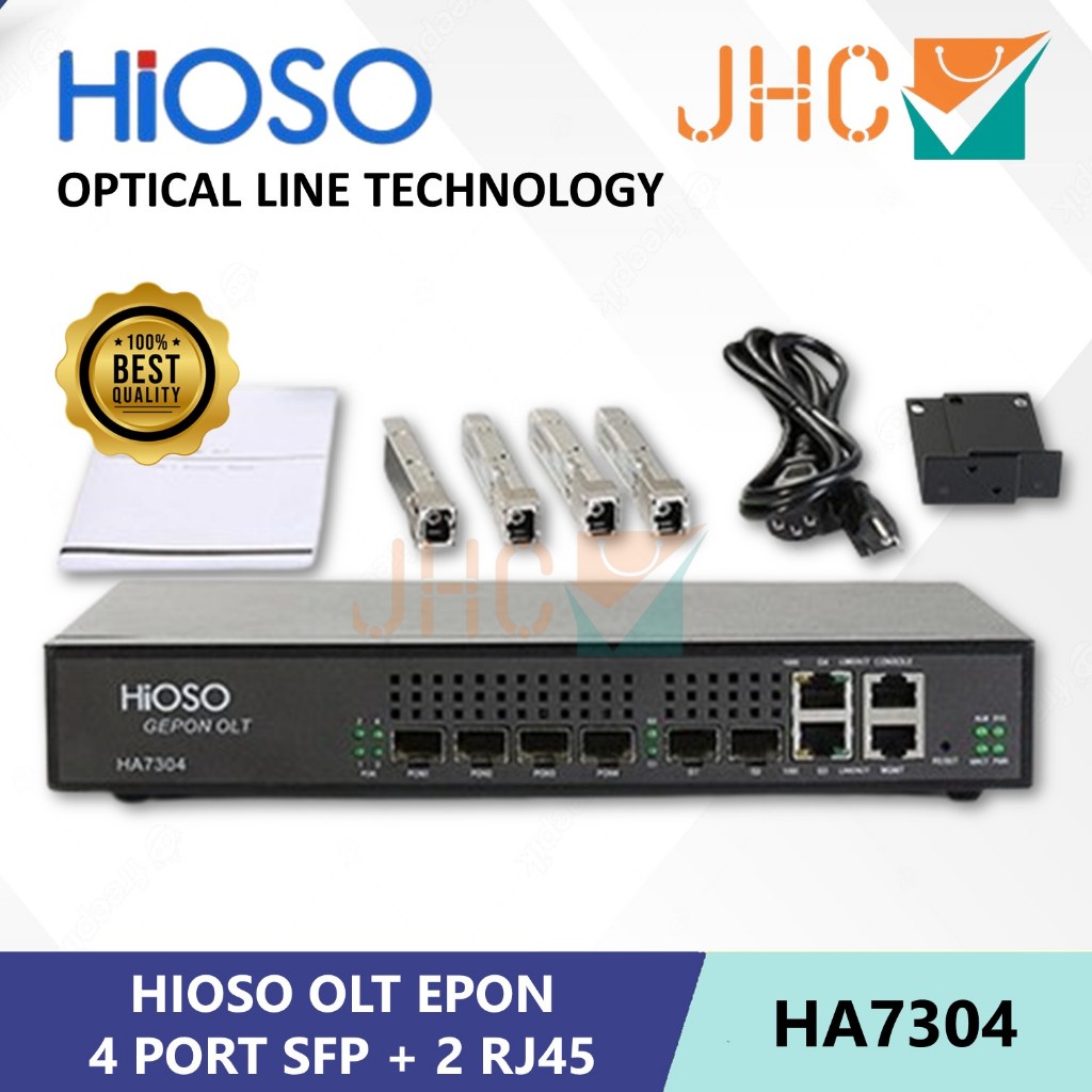 HIOSO EPON OLT HA7304 4 PORT - 4 PON SFP OLT EPON HIOSO HA-7304 ORIGINAL