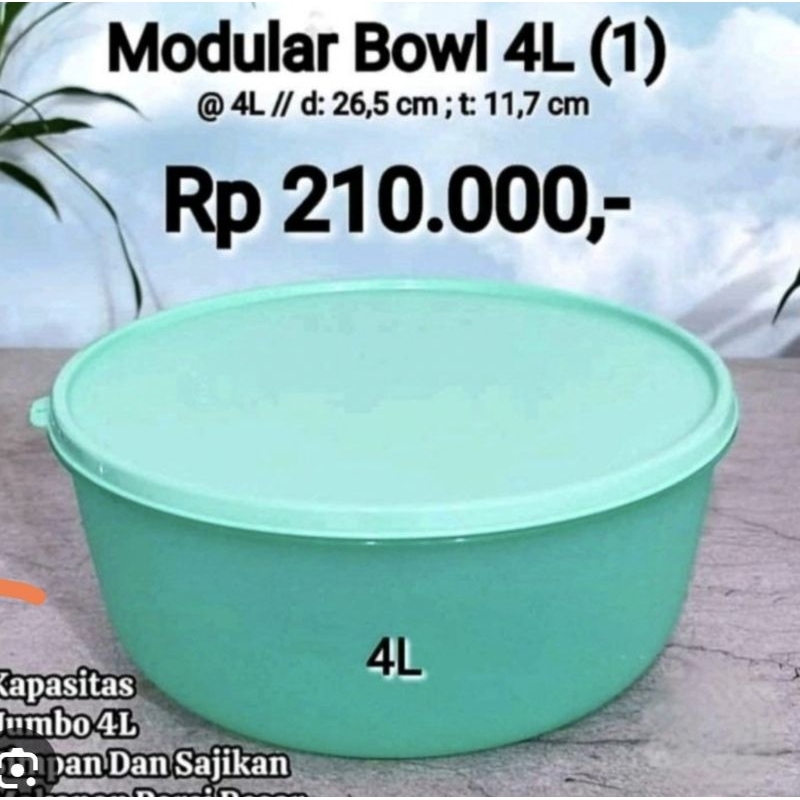 tupperware modular bowl 1 Pc 4 Liter