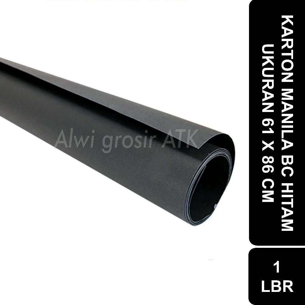 

Kertas Karton Manila Hitam Ukuran 61 x 86 Cm 160 Gsm | 1 Lembar