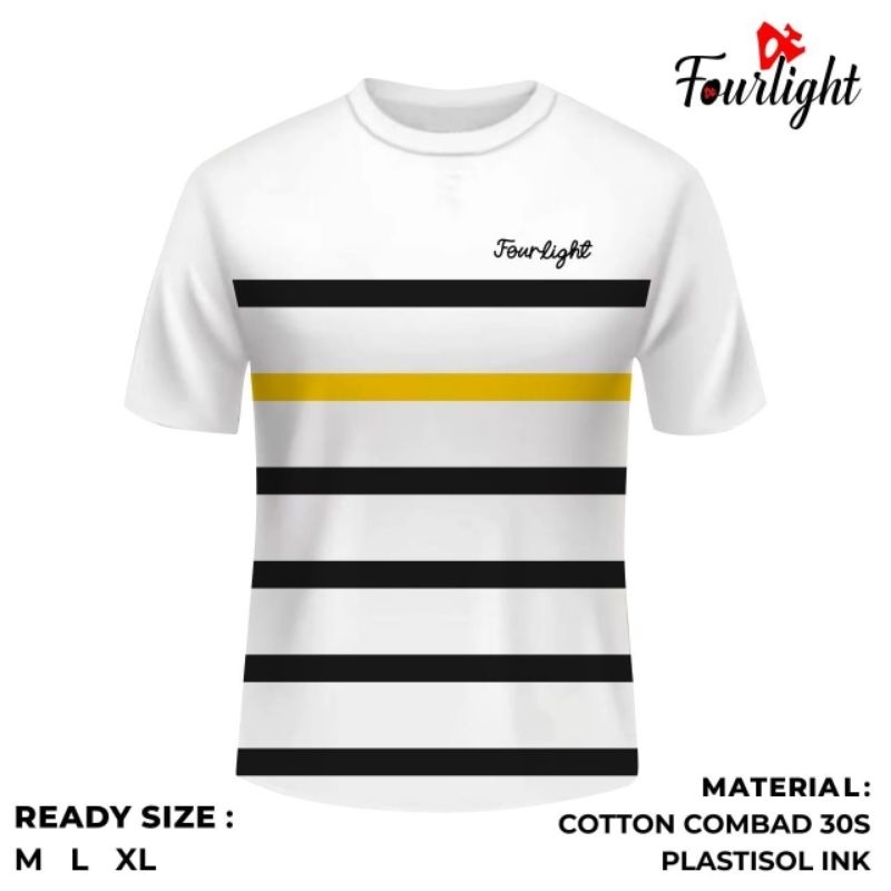 Kaos Pria Distro Fourlight Original T Shirt Baju Kaos Pria Distro Original Lengan Pendek Cowok Terba