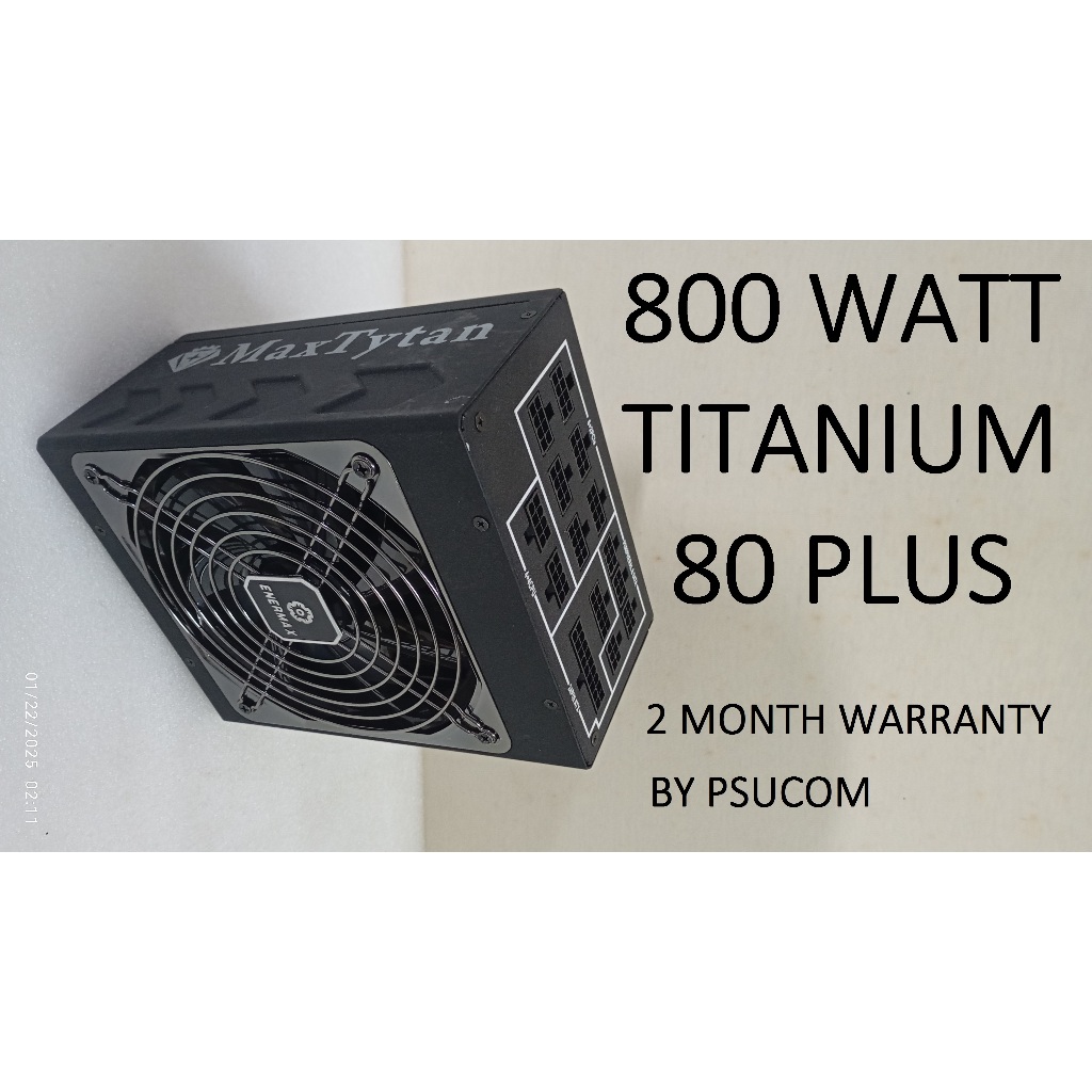 PSU ENERMAX MAXTYTAN 800 WATT TITANIUM 80 PLUS