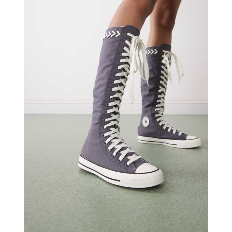 Converse Chuck Taylor All Star knee-high sneakers boots in grey