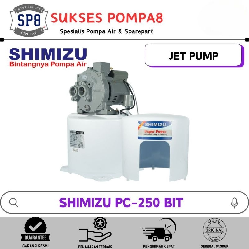 Pompa Air Shimizu PC-250 BIT Otomatis / Pompa Jet Pump