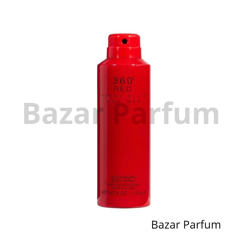 Deodorizing Body Spray Perry Ellis 360 Red by Perry Ellis for Men Original