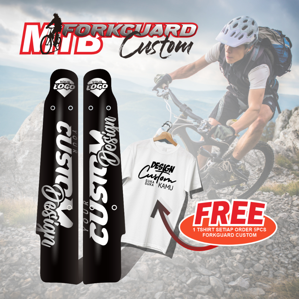 (CUSTOM)FORK GUARD SEPEDA  / AKSESORIS MTB / PELINDUNG SKOK DEPAN SEPEDA MTB