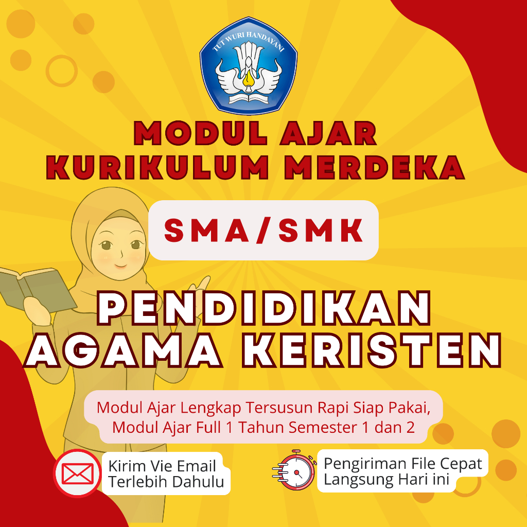 

RPP/Modul Ajar Pendidikan Agama Keristen SMA/SMK Kurikulum Merdeka Lengkap