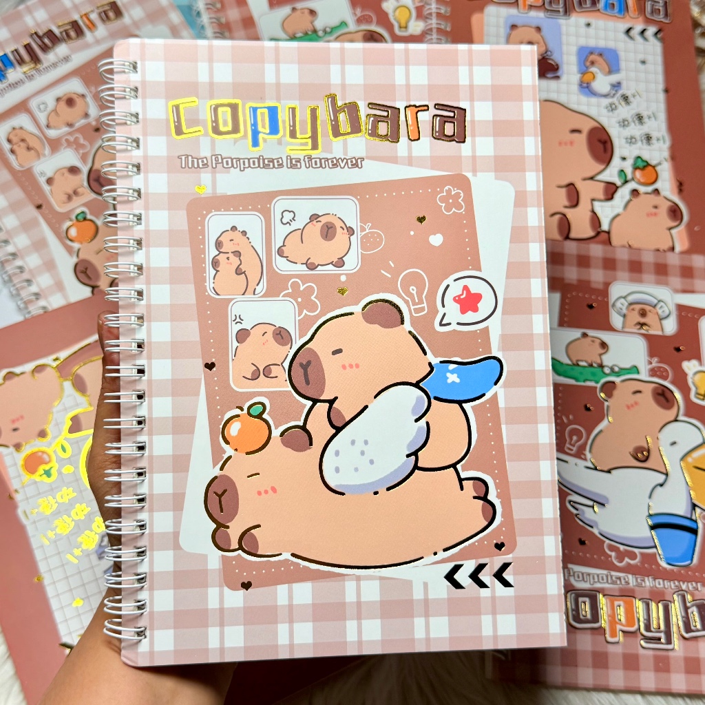 

Capybara Buku Ring A5 Emboss GoldCover