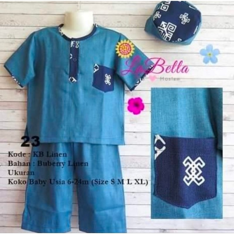 baju koko anak labella