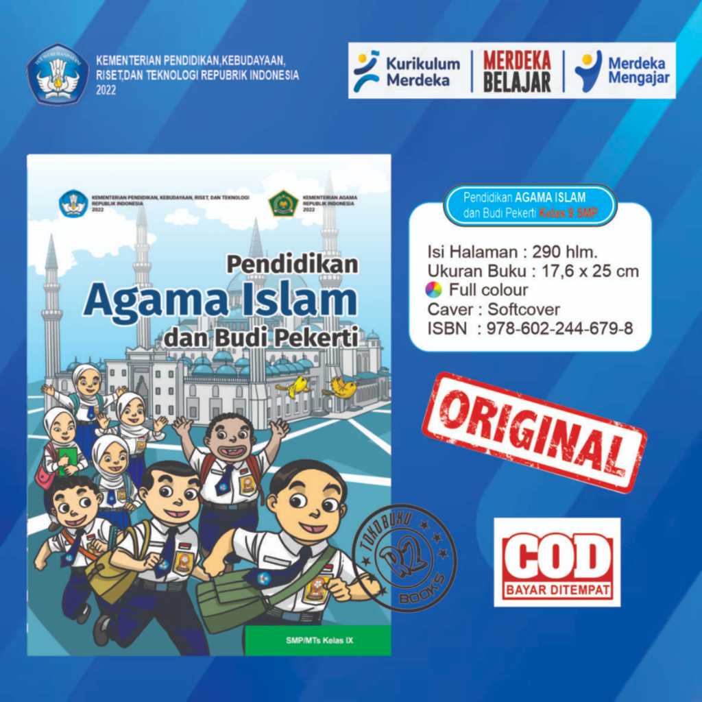 Buku agama Islam kelas 9 SMP kurikulum merdeka