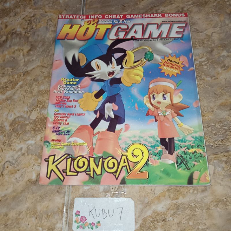 Buku Majalah hot game Klonoa 2