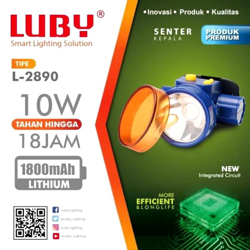 Senter Kepala LED LUBY L-2890