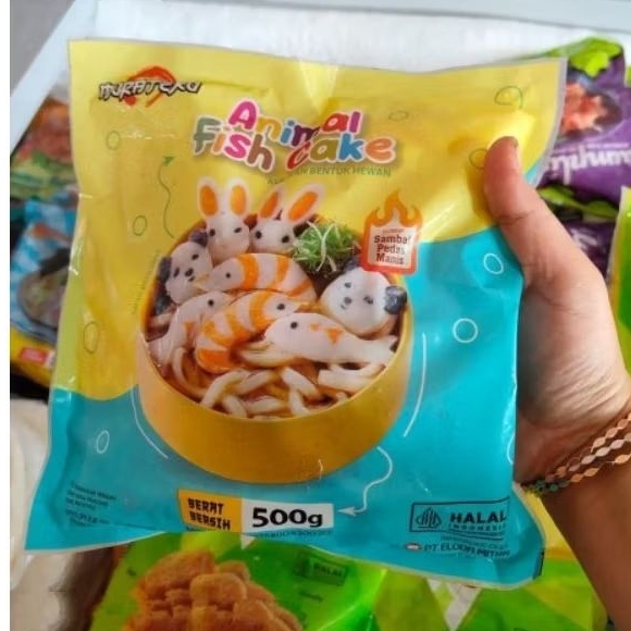 

fish cake murateku 500gr bentuk macam macam hewan/animal fish cake