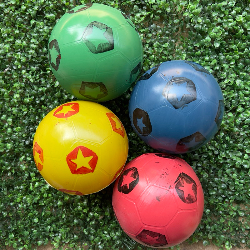 bola plastik kecil/ souvenir bola plastik dismeter 14cm