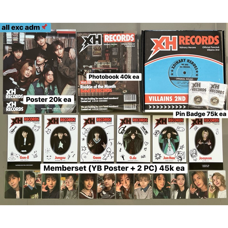 [SHARING XH RECORDS] Xdinary Heroes Official Fanclub Villains 2nd