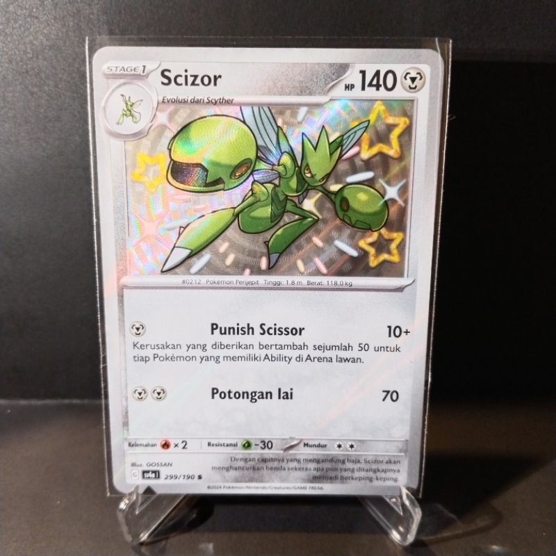 Scizor S sv4a 299/190 Shiny Harta Berkilau ex Kartu Pokemon Pokemon Card