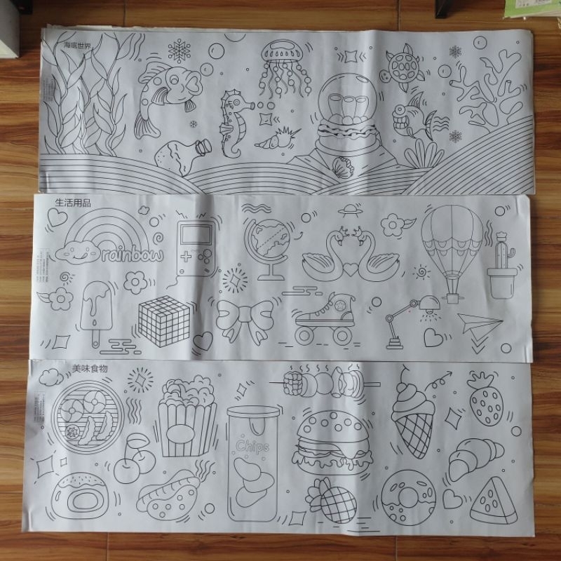 

Kertas panjang gambar mewarnai AA6