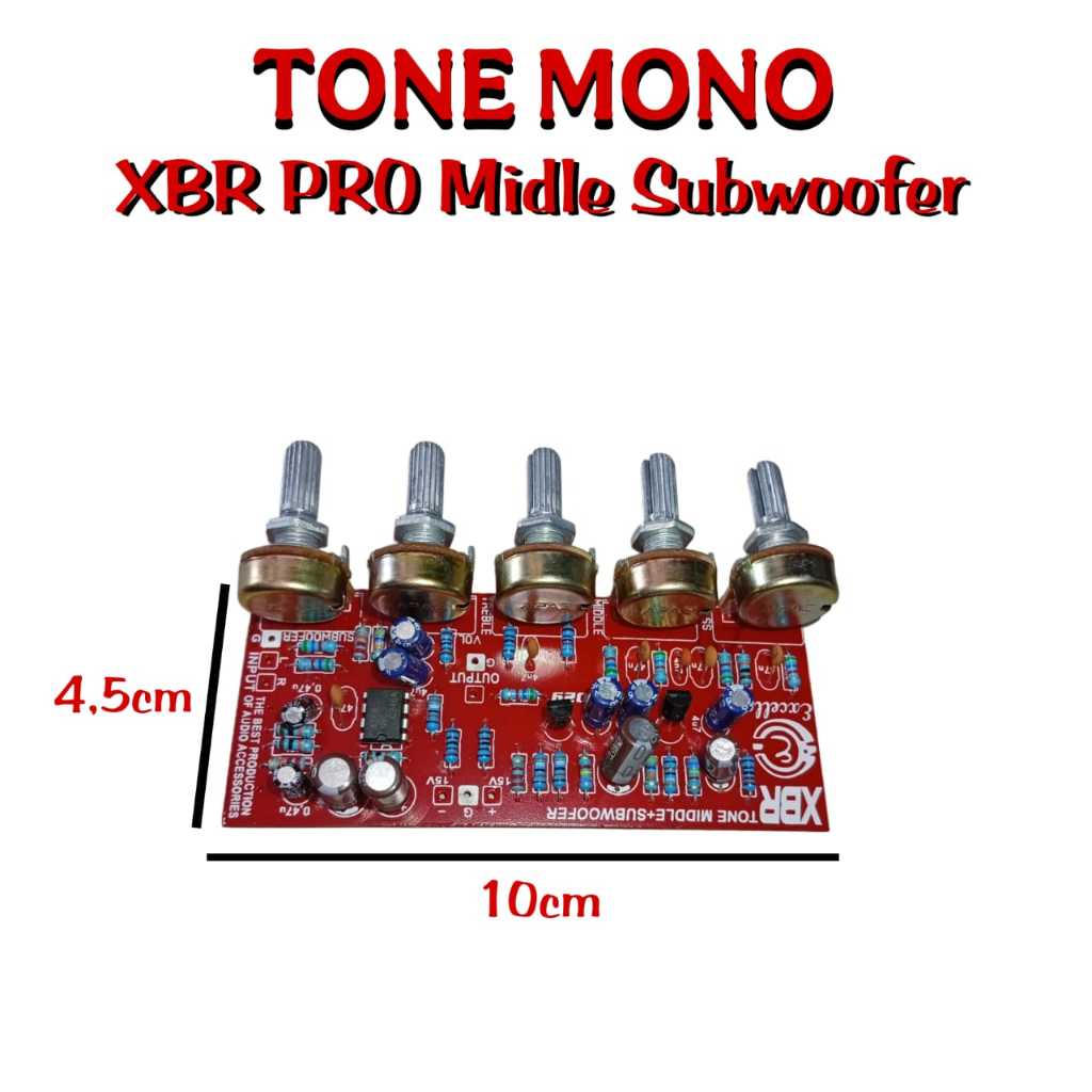 TONE CONTROL XBR MIDDLE + SUBWOOFER MONO