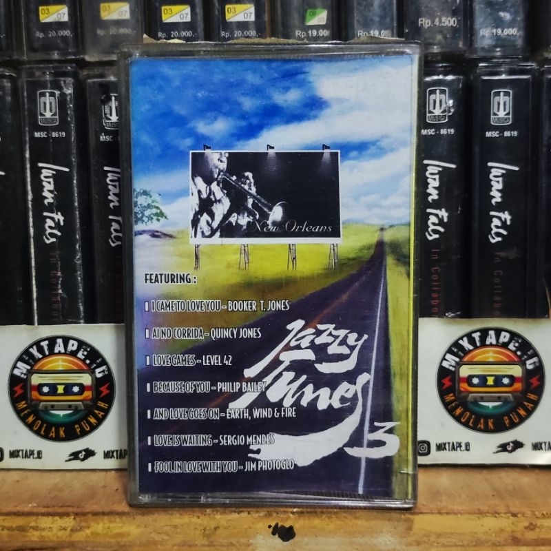 Kaset Pita - Jazzy Tunes 3 - Kompilasi Barat - Booker T. Jones - Quincy Jones - Level 42 - Philip Ba