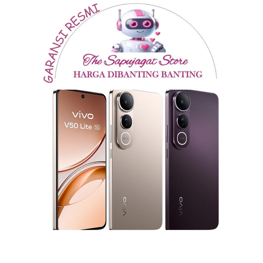 Vivo V50 Lite 5G 12/512 New Segel Box Garansi Resmi Promo Bandung
