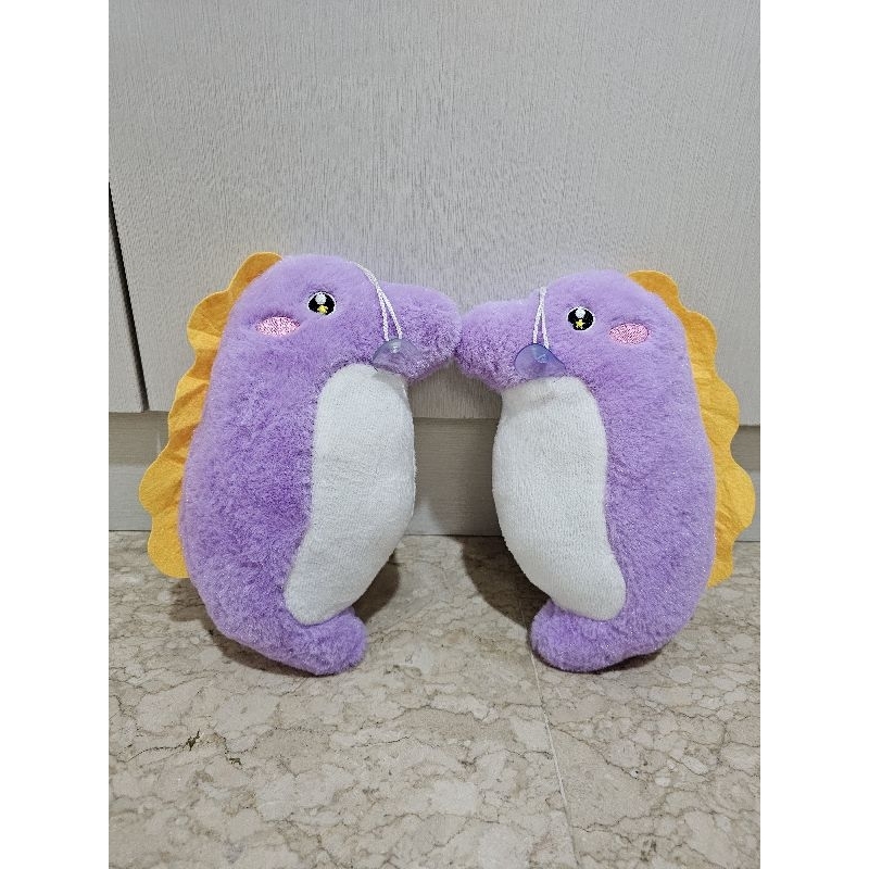 Boneka capit Lucu kuda laut Ungu