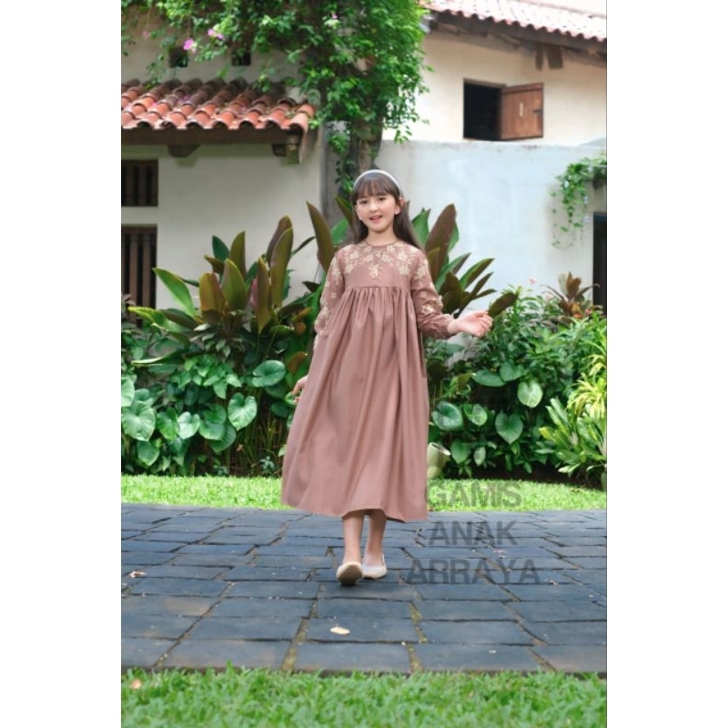 GAMIS MADINA SARIMBIT  ARRAYA REMAJA #GAMIS BORDIR #GAMISBESTSELLER