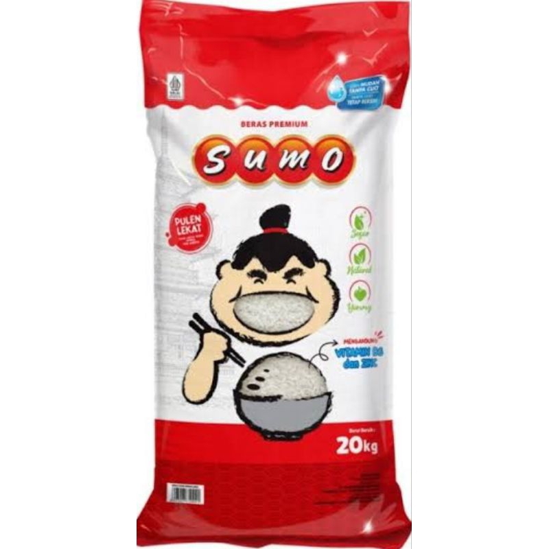 

(KHUSUS NEXT DAY, REGULER, HEMAT, KARGO) Beras Premium Fortifikasi Sumo Merah 20 KG / Beras Premium Fortifikasi Sumo Merah 20KG