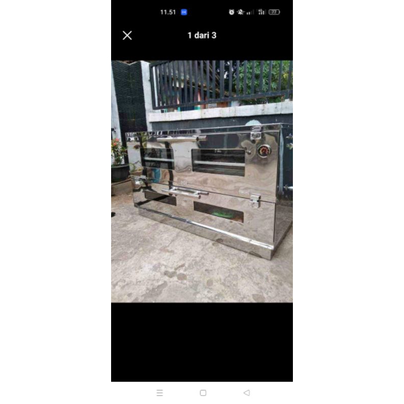 oven gas ukuran 120cm