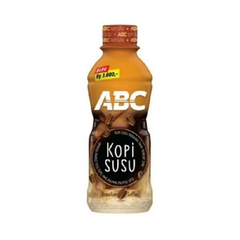 

Kopi ABC Botol 200 ml rasa kopi susu