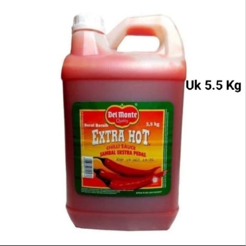 

DELMONTE EXTRA HOT CHILLI GALLON JERIGEN DIRIGEN 5.5KG 5500 GRAM