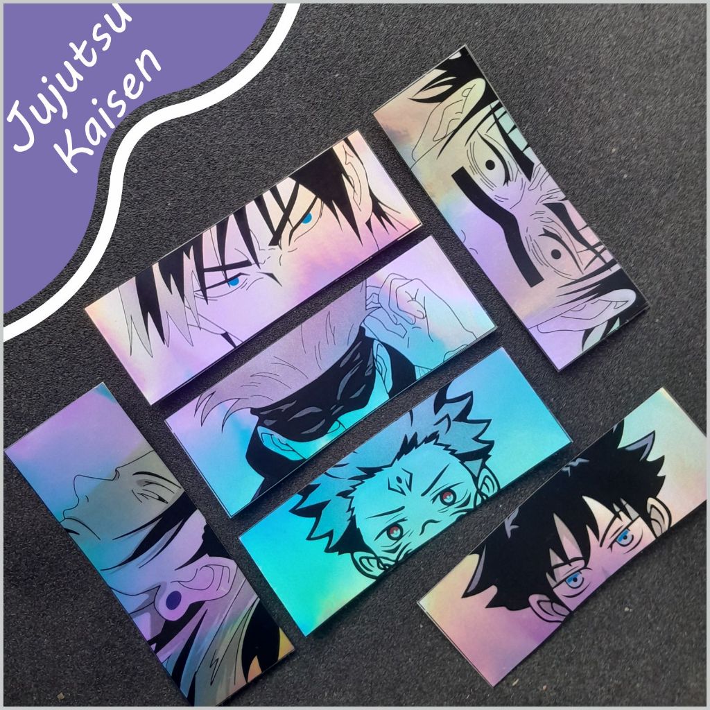 

[ TERMURAH ] Stiker Anime Slap Jujutsu Kaisen Sticker Hologram Gojo Satoru Itadori Yuji