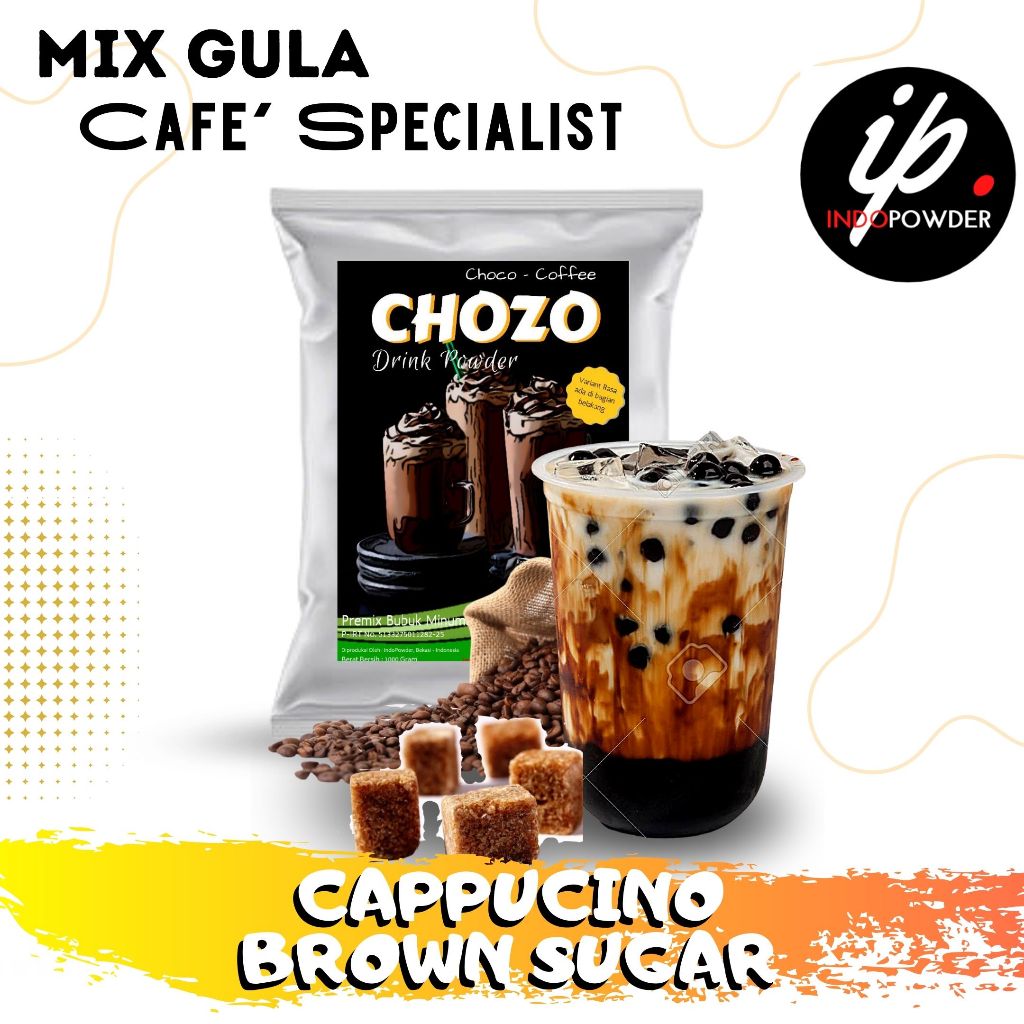 

IP Kendal - Bubuk Minuman Rasa CAPPUCINO BROWN SUGAR 1Kg Untuk Cafe, Resto & Usaha Minuman