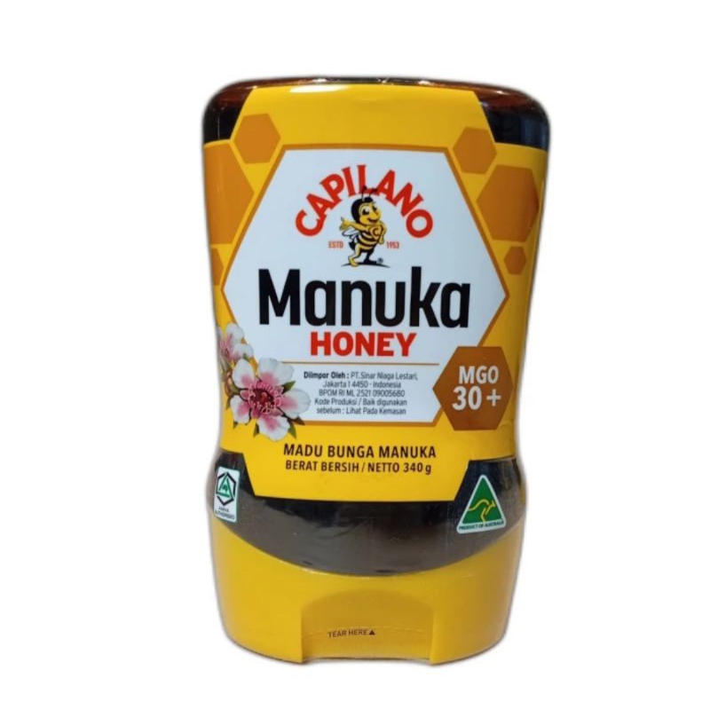 

Capilano Manuka Honey MGO 30+ Madu Bunga Manuka Ori 100% Ausie 340ml