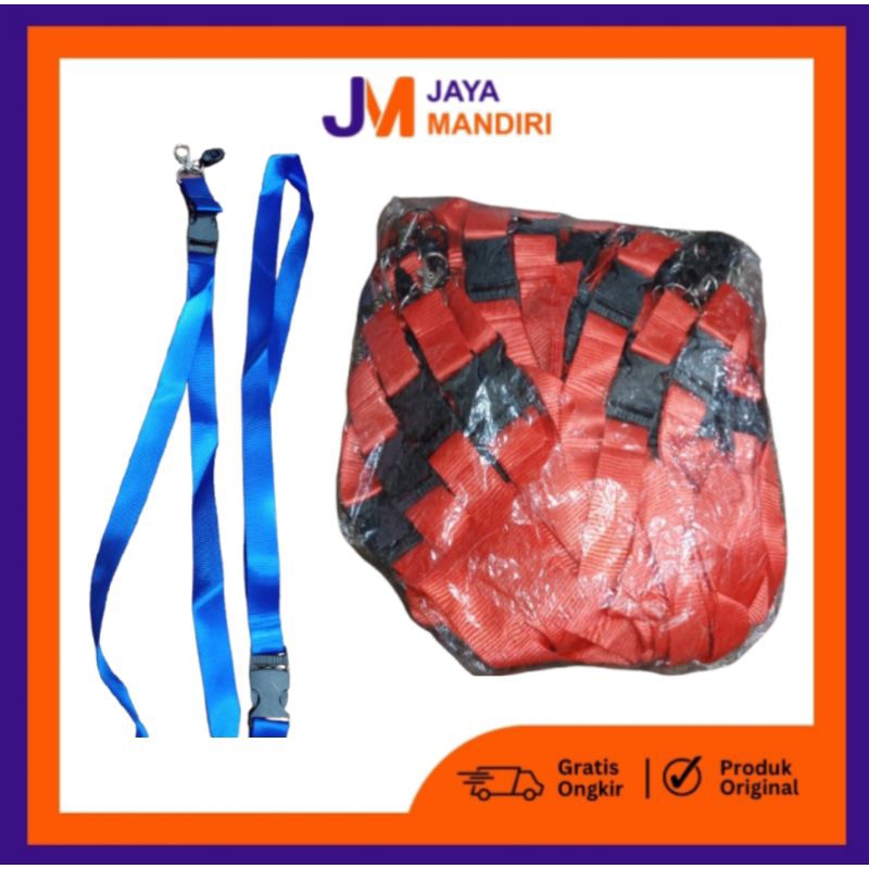 

(5Pcs) Tali Gantungan ID Card dengan Klip Jepit - Warna