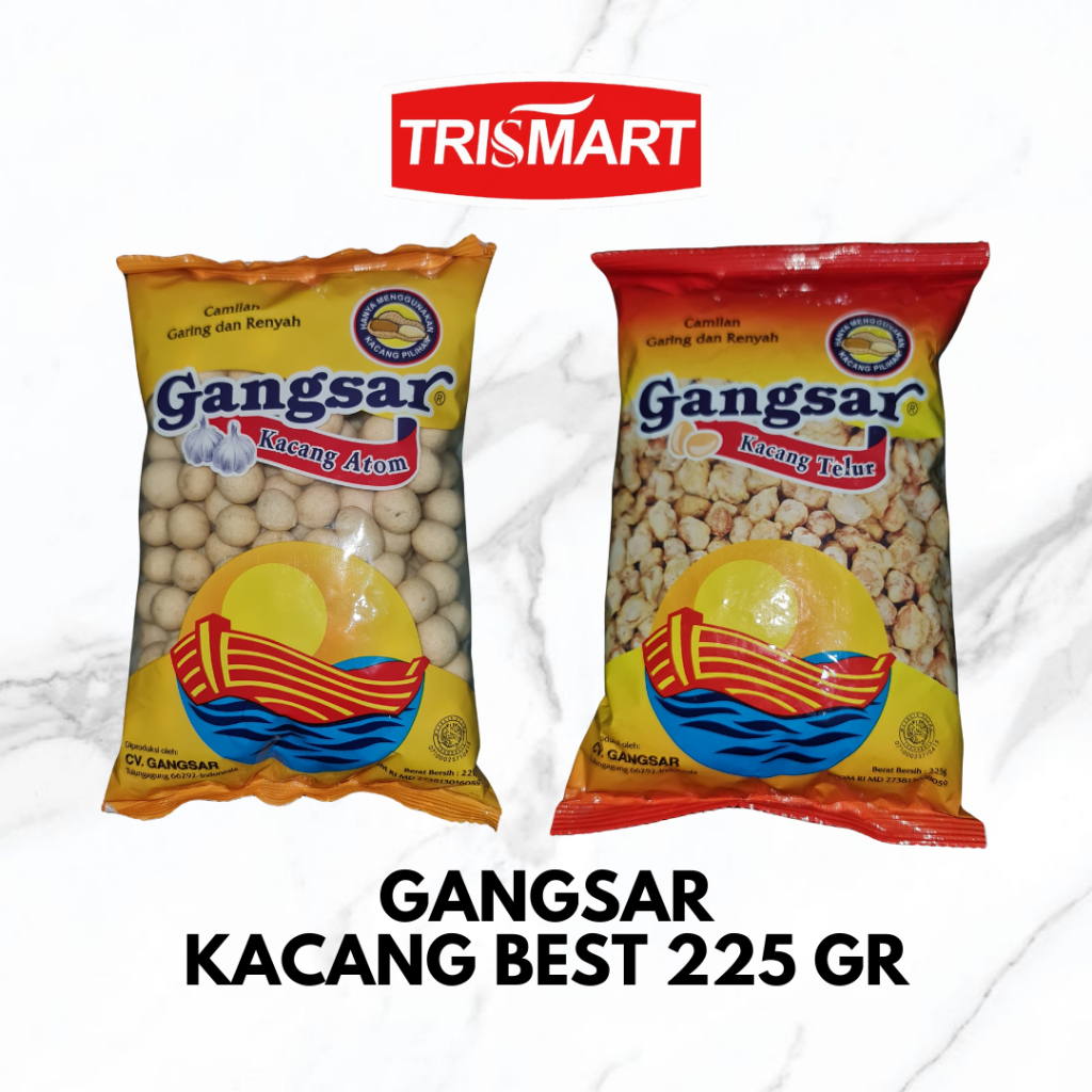 

GANGSAR KACANG BEST 225 GR | KACANG ATOM KACANG TELUR