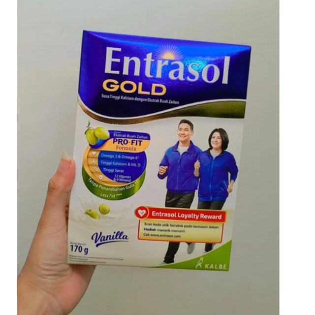 

ENTRASOL GOLD 170g VANILA/ORIGINAL/COKLAT
