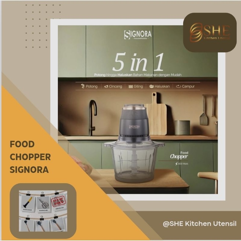 Food Chopper Signora 3 Liter Food Processor