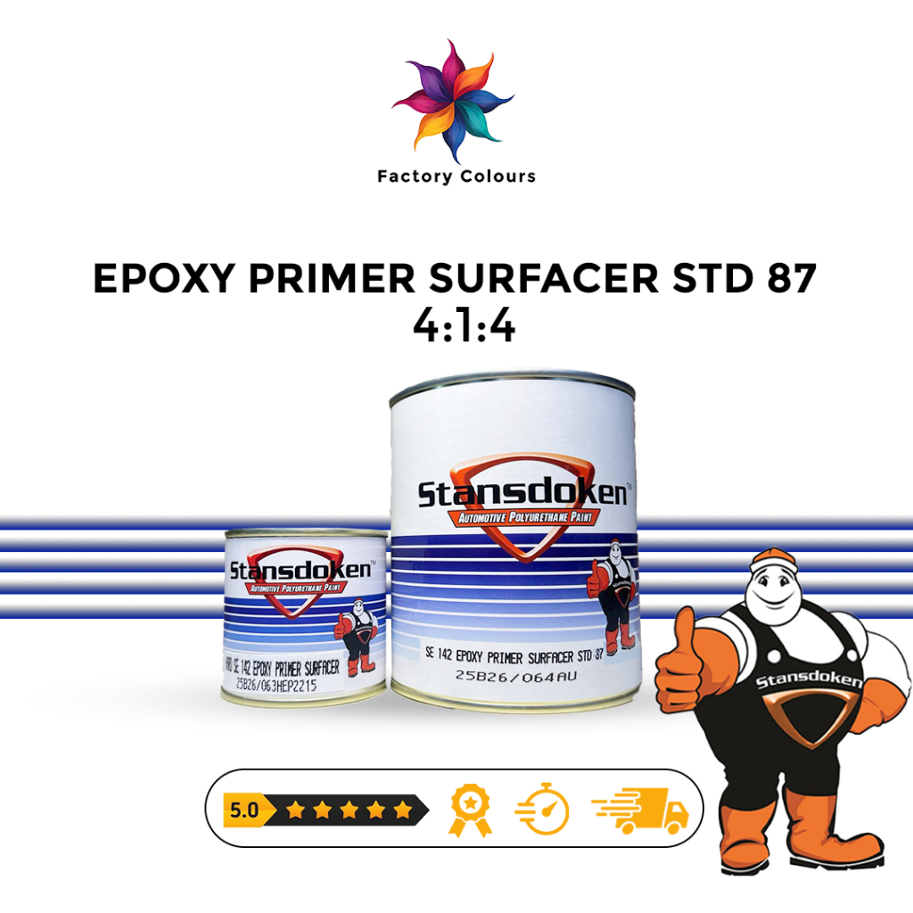 Epoxy Primer Surfacer 4:1:4 / Epoxy / Stansdoken / Primer Surfacer / Hasil Maksimal /