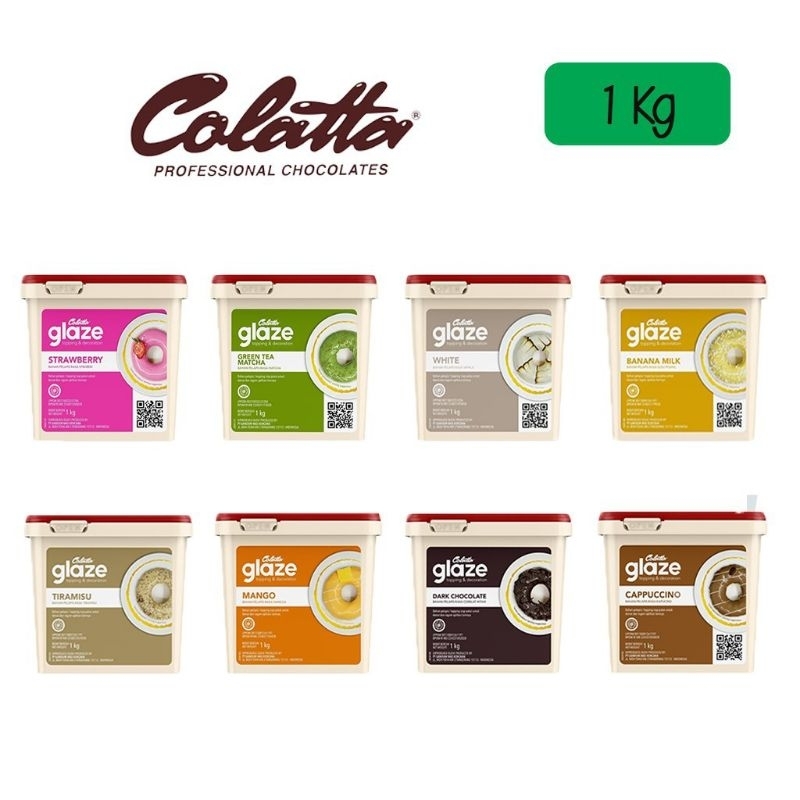 

COLATTA DIP GLAZE 1KG/ Selai coklat/ Isian roti (GREEN TEA/ TIRAMISU/ DARK/ STRAWBERRY/ CAPPUCCINO/ WHITE)