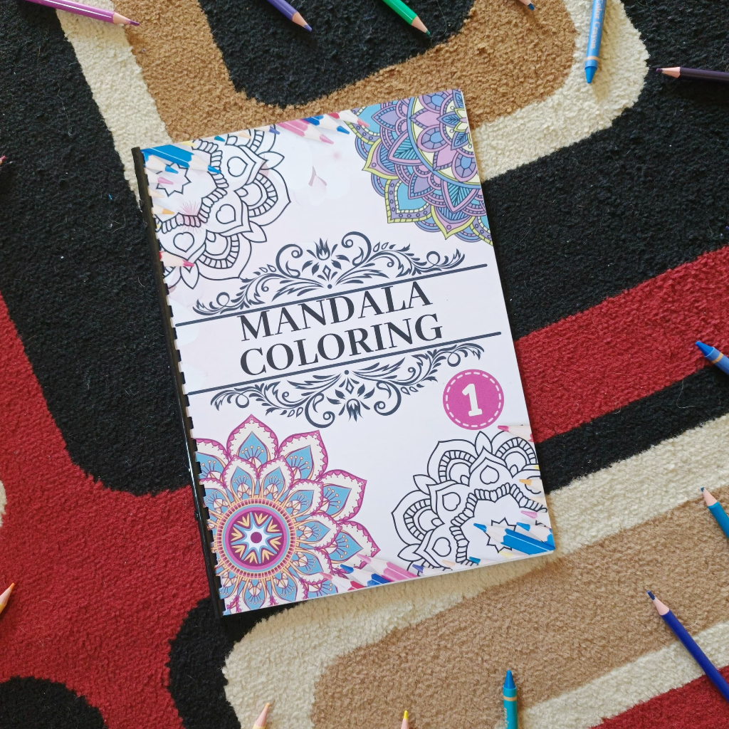 

Buku Mewarnai Untuk Remaja Dewasa Mandala Coloring 25 Desain Unik Kertas Tebal Premium A4 100gsm