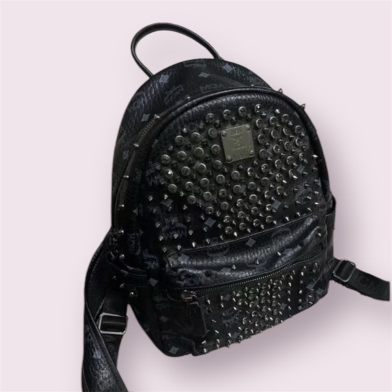 TAS SECONDHAND BACKPACK RANSEL BAG SIZE MEDIUM CODE KK MCM