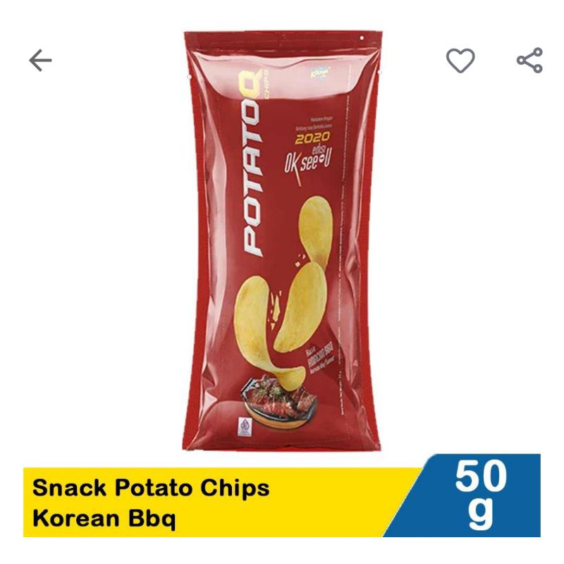 

Potatoq Snack potato chips korean BBQ 50g