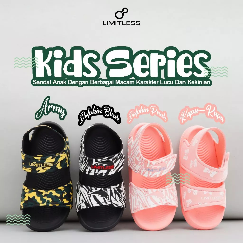LIMITLESS Sandal Anak Cowok Cewek Kids Series