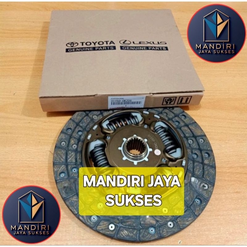 KAMPAS KOPLING ATAU CLUTCH DISC ASLI TOYOTA HILUX FORTUNER 2.5CC DIESEL 31250-0K205