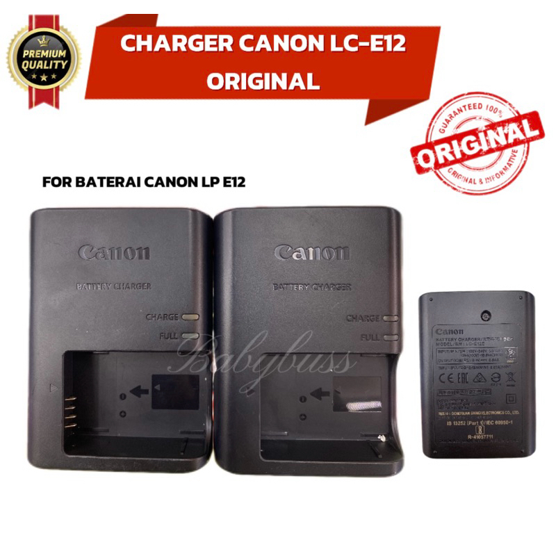 CHARGER CANON LC E12 ORIGINAL FOR M10 m100 M200 M50 m50ii 100D